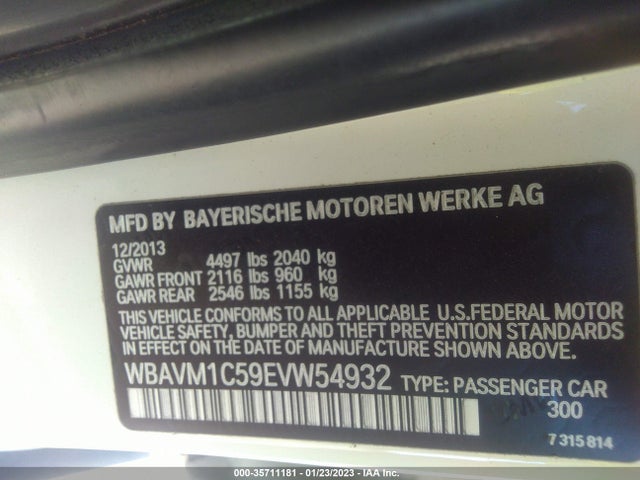 BMW X1 Sdrive28i 2014 WBAVM1C59EVW54932 Image 9