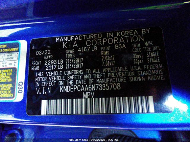KNDEPCAA6N7335708 KIA Seltos Lx
