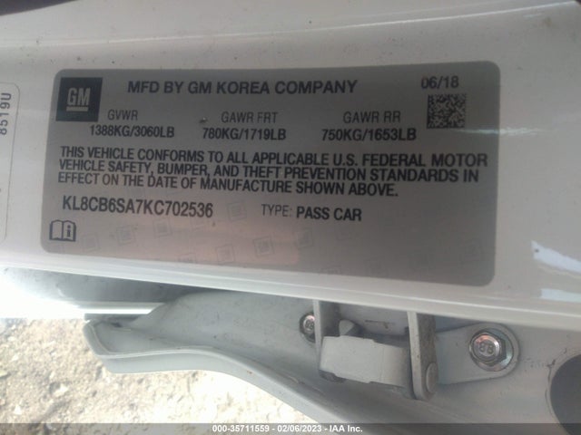 Chevrolet SPARK LS 2019 KL8CB6SA7KC702536 Image 9