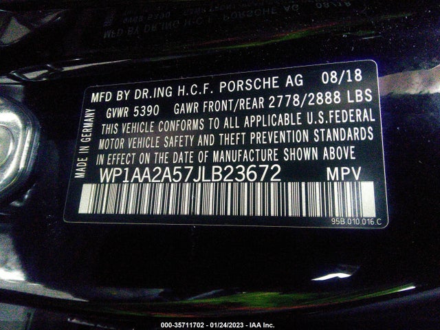 2018 Porsche Macan, VIN: WP1AA2A57JLB23672