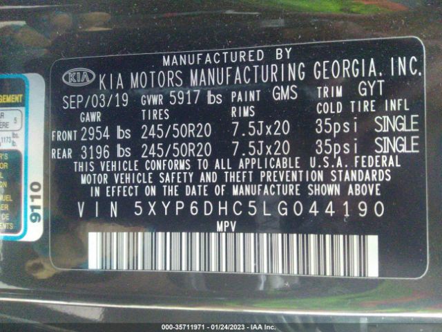 5XYP6DHC5LG044190 KIA Telluride S