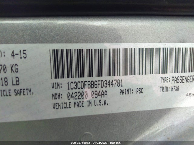 Dodge DART SXT 2015 1C3CDFBB6FD344781 Image 11