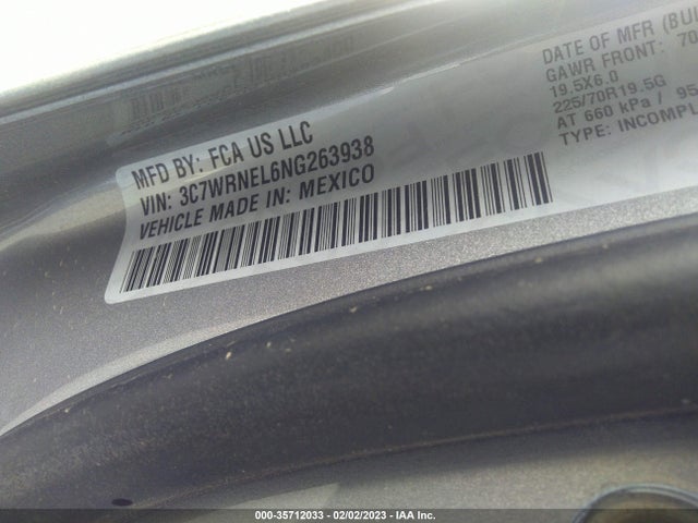 2022 Ram 5500, VIN: 3C7WRNEL6NG263938