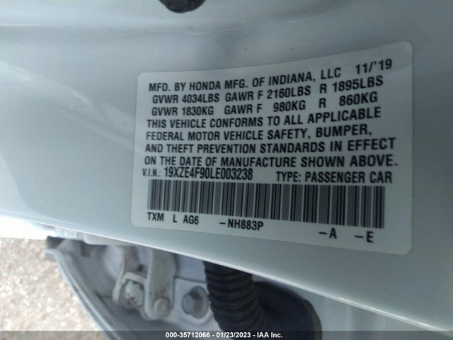 2020 Honda Insight, VIN: 19XZE4F90LE003238