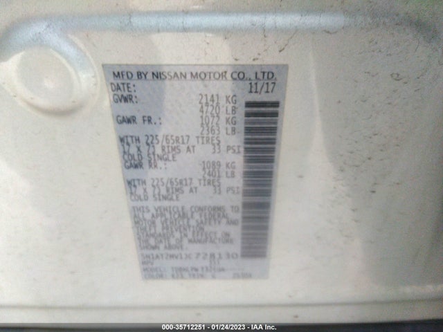 Nissan ROGUE S 2018 5N1AT2MV1JC728130 Image 9