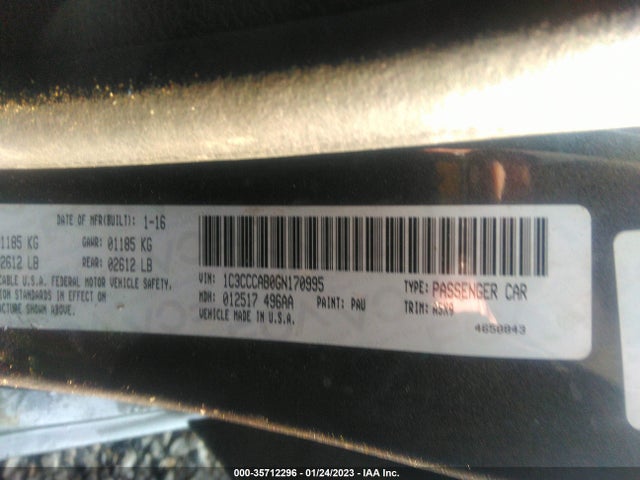 Chrysler 200 Limited 2016 1C3CCCAB0GN170995 Image 9