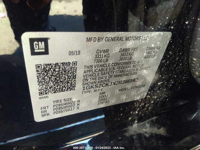 GMC YUKON DENALI 2018 1GKS2CKJXJR366592 Image 9