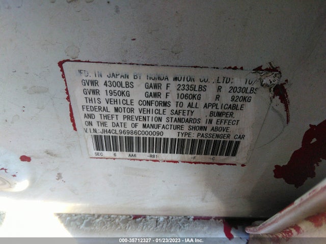 JH4CL96986C000090 Acura Tsx Navi