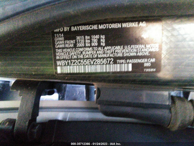 2014 BMW i3, VIN: WBY1Z2C55EV285672