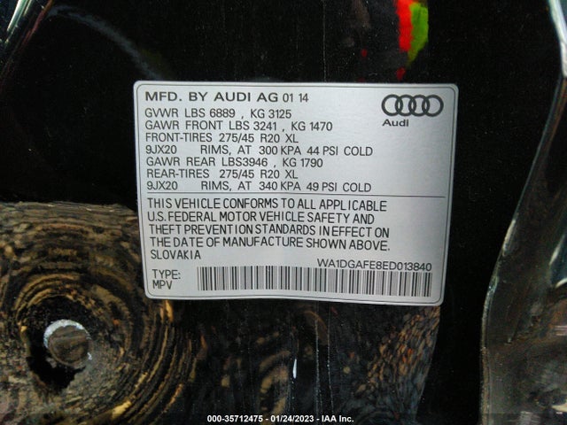WA1DGAFE8ED013840 Audi Q7