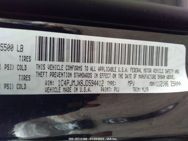 1C4PJMJX8JD594412 Jeep Cherokee Overland