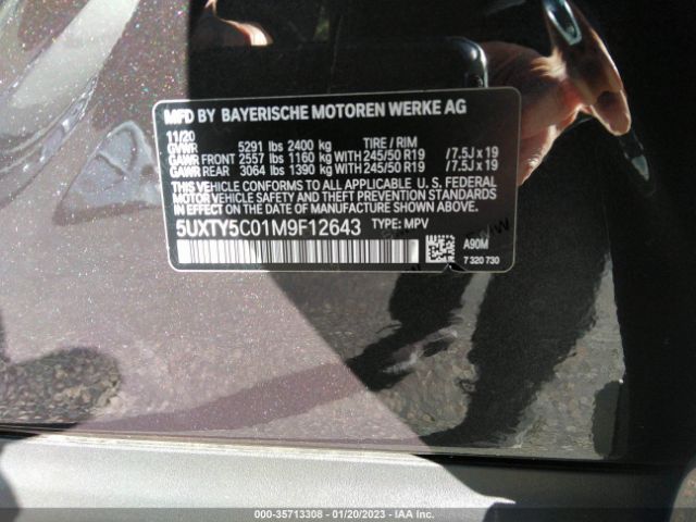5UXTY5C01M9F12643 BMW X3 Xdrive30i