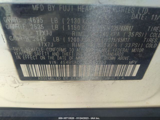 4S4BSACC2G3262363 Subaru Outback 2.5i Premium