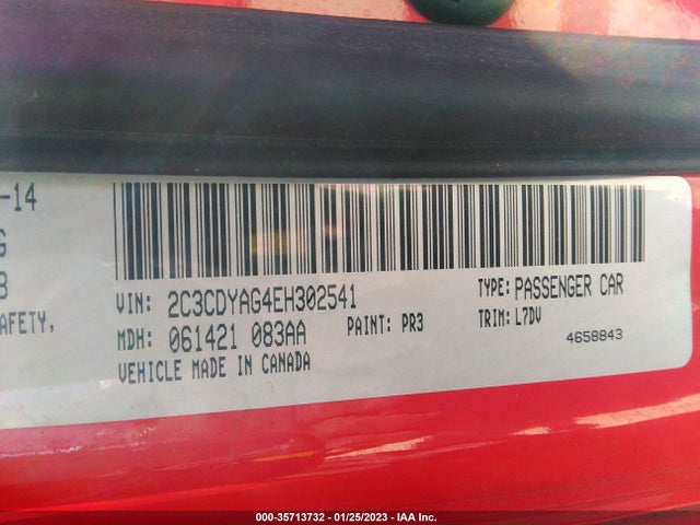 Dodge Challenger Sxt 2014 2C3CDYAG4EH302541 Image 9