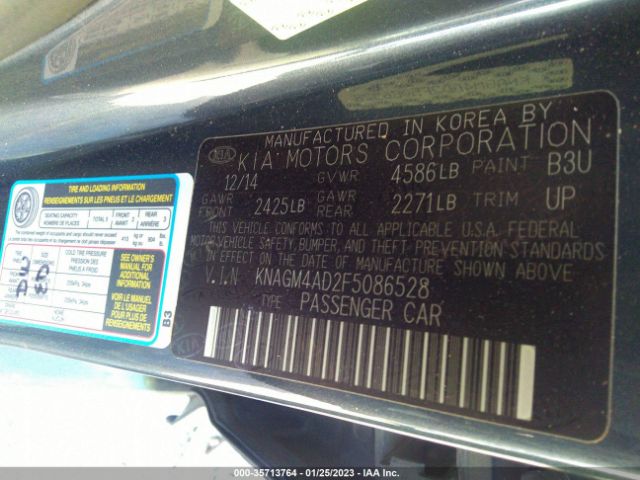 KNAGM4AD2F5086528 KIA OPTIMA HYBRID