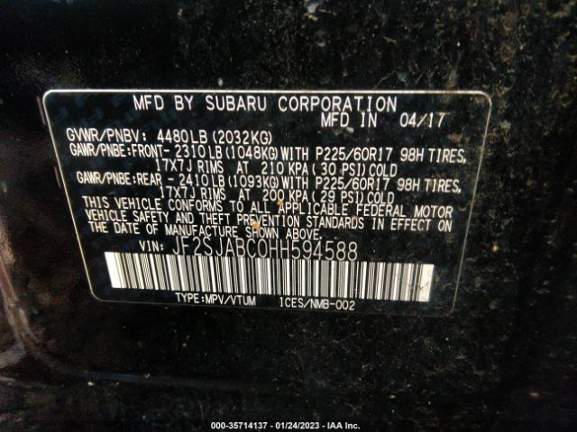 JF2SJABC0HH594588 Subaru Forester
