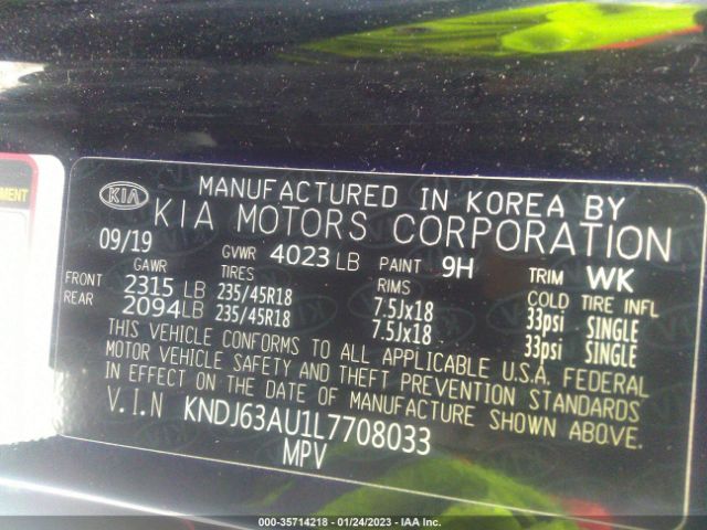 KNDJ63AU1L7708033 KIA Soul Gt-line
