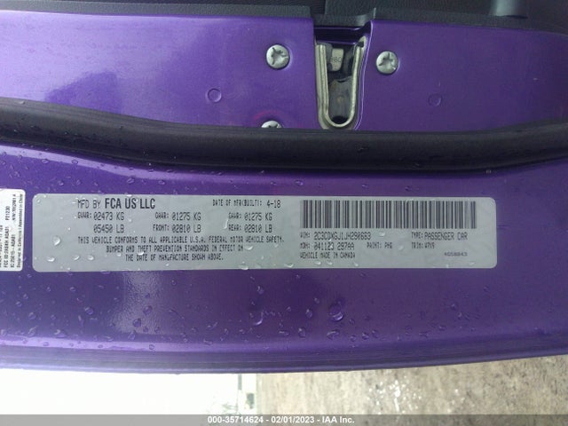 Dodge Charger R/t Scat Pack 2018 2C3CDXGJ1JH290663 Image 9
