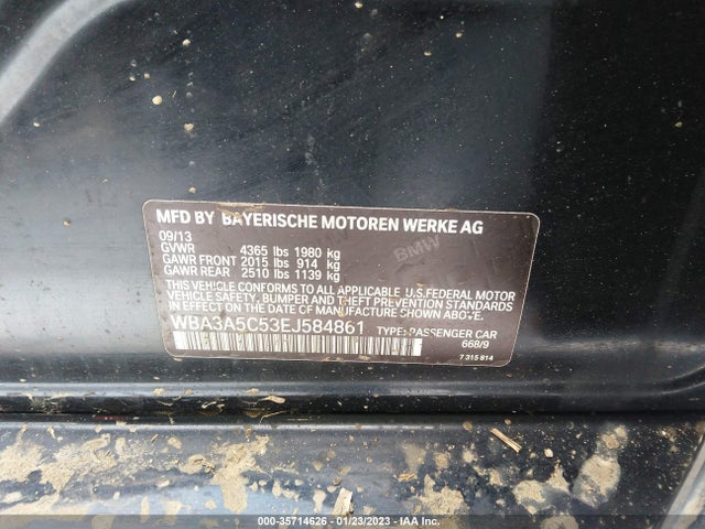 BMW 3 Series 328i 2014 WBA3A5C53EJ584861 Image 10