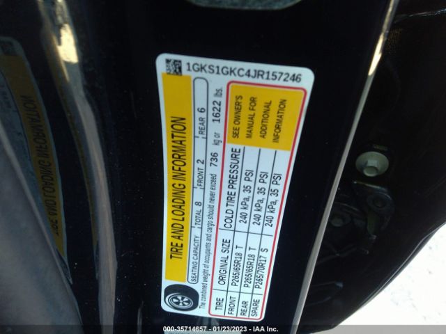 1GKS1GKC4JR157246 GMC Yukon Xl Slt