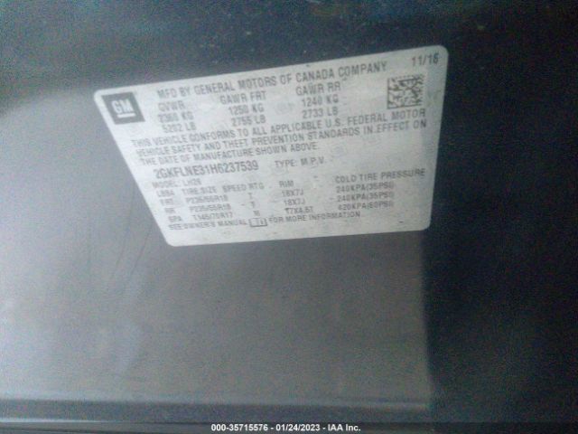 2GKFLNE31H6237539 GMC Terrain Sle
