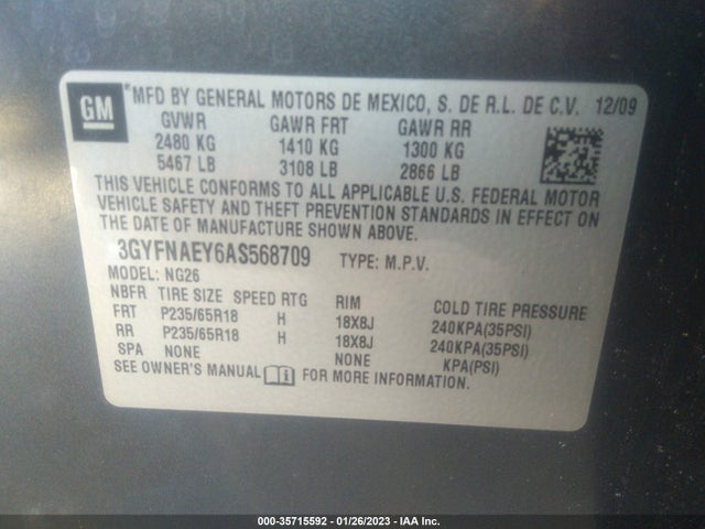 Cadillac Srx Luxury Collection 2010 3GYFNAEY6AS568709 Image 10