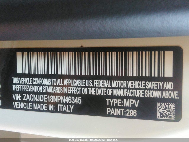 Jeep Renegade Altitude 2022 ZACNJDE18NPN46345 Image 10