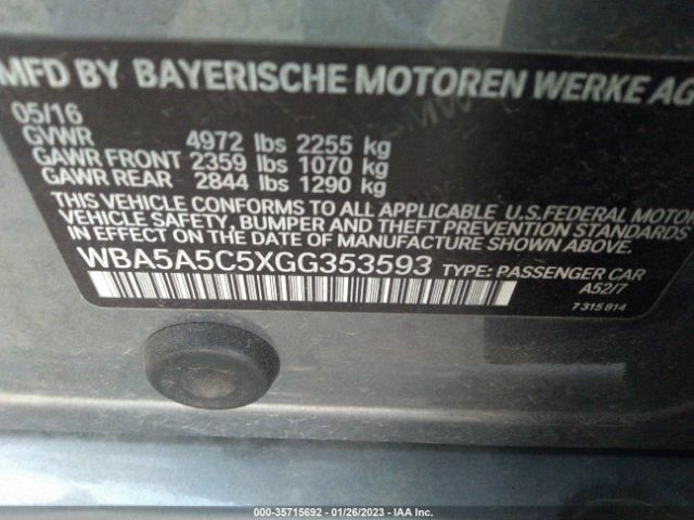 WBA5A5C5XGG353593 BMW 5 Series 528i