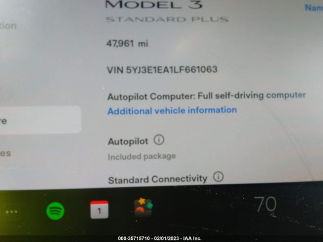 5YJ3E1EA1LF661063 Tesla MODEL 3