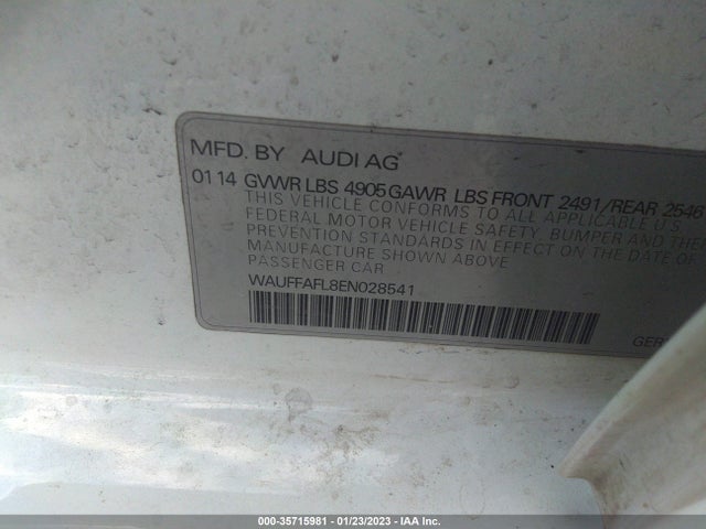 WAUFFAFL8EN028541 Audi A4 Premium Plus