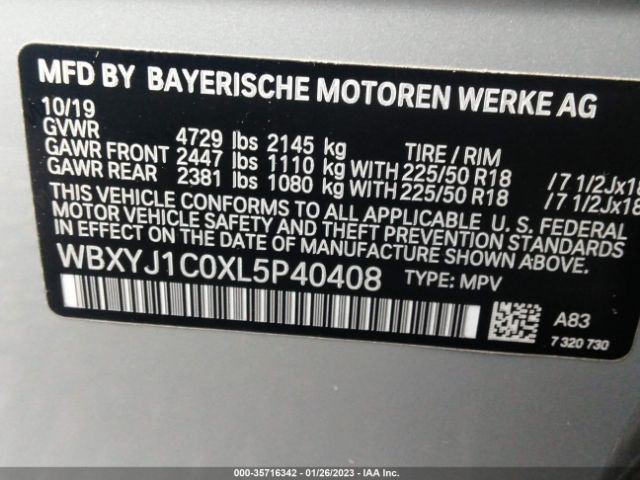 WBXYJ1C0XL5P40408 BMW X2 Xdrive28i