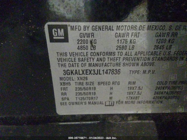 3GKALXEX3JL147836 GMC Terrain Denali