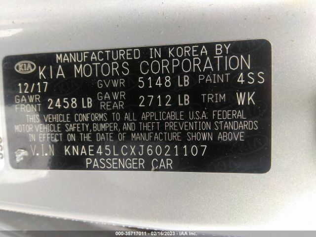 KNAE45LCXJ6021107 KIA Stinger Gt1