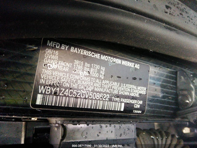 BMW I3 2016 WBY1Z4C52GV508622 Image 9