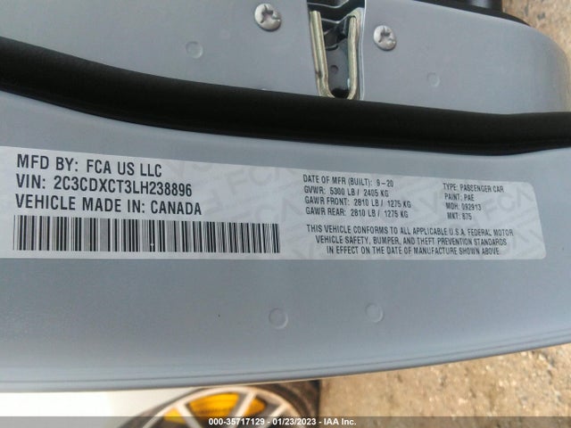 Dodge CHARGER R/T 2020 2C3CDXCT3LH238896 Image 9