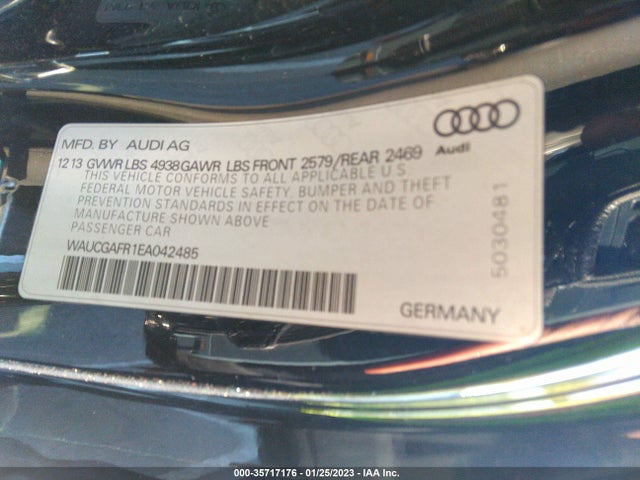 2014 Audi S5, VIN: WAUCGAFR1EA042485