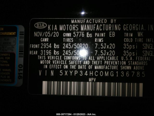 5XYP34HC0MG136785 KIA Telluride Ex