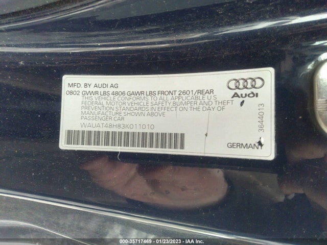 WAUAT48H83K011010 Audi A4 3.0l