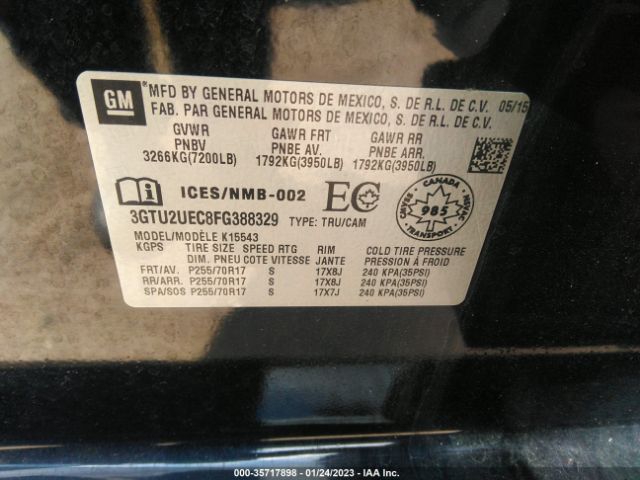 3GTU2UEC8FG388329 GMC Sierra 1500 Sle