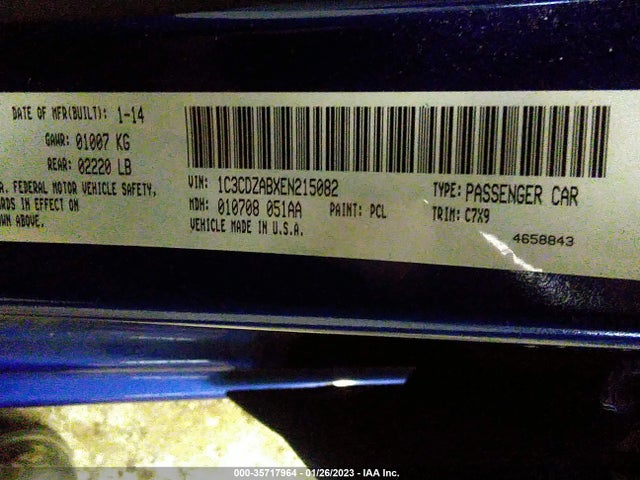 Dodge AVENGER SE 2014 1C3CDZABXEN215082 Image 9