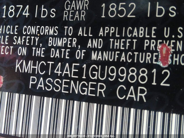 Hyundai ACCENT SE 2016 KMHCT4AE1GU998812 Image 10
