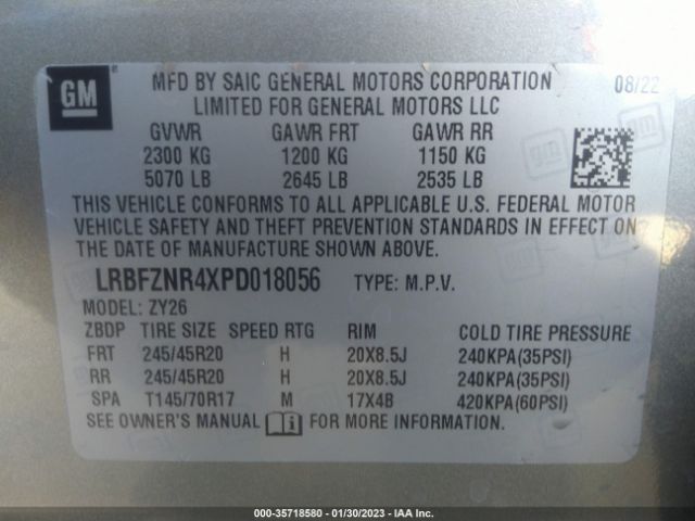 LRBFZNR4XPD018056 Buick Envision Essence