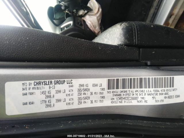 1C4RDHAG3EC266897 Dodge Durango Sxt