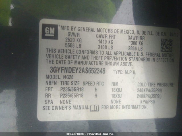 Cadillac Srx Luxury Collection 2010 3GYFNDEY2AS652348 Image 10