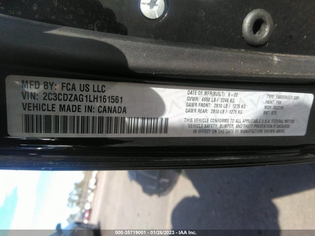 Dodge Challenger Sxt 2020 2C3CDZAG1LH161561 Image 9
