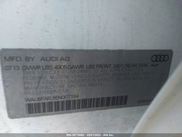 Audi A4 PREMIUM 2014 WAUBFAFL9EN007194 Image 9