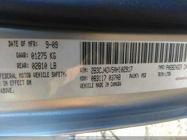 Dodge Challenger Se 2010 2B3CJ4DV5AH102917 Image 9
