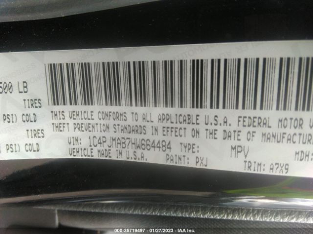 1C4PJMAB7HW664484 Jeep Cherokee Altitude