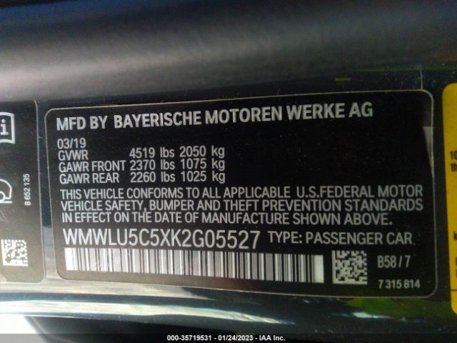 WMWLU5C5XK2G05527 Mini Clubman
