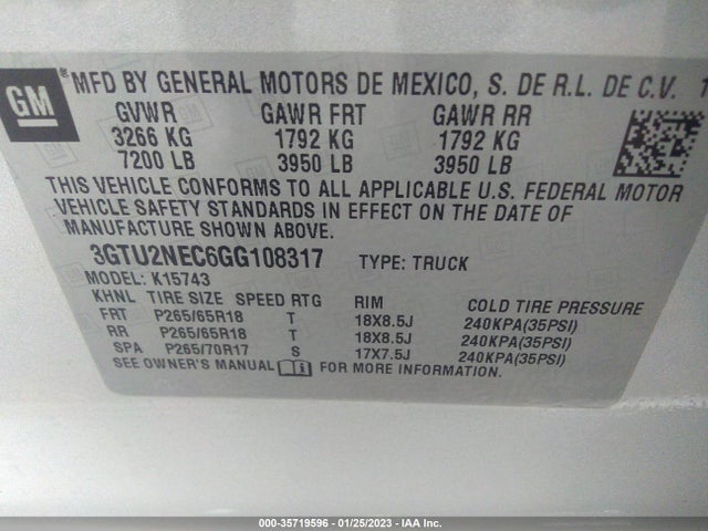 GMC Sierra 1500 Slt 2016 3GTU2NEC6GG108317 Image 9